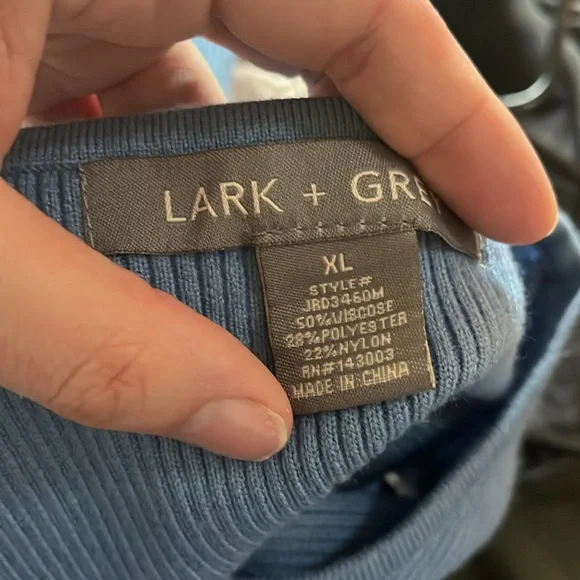 Lark & Grey Colorblock Knit Midi Dress πβ¨ β New With Tags - Picture 5 of 6